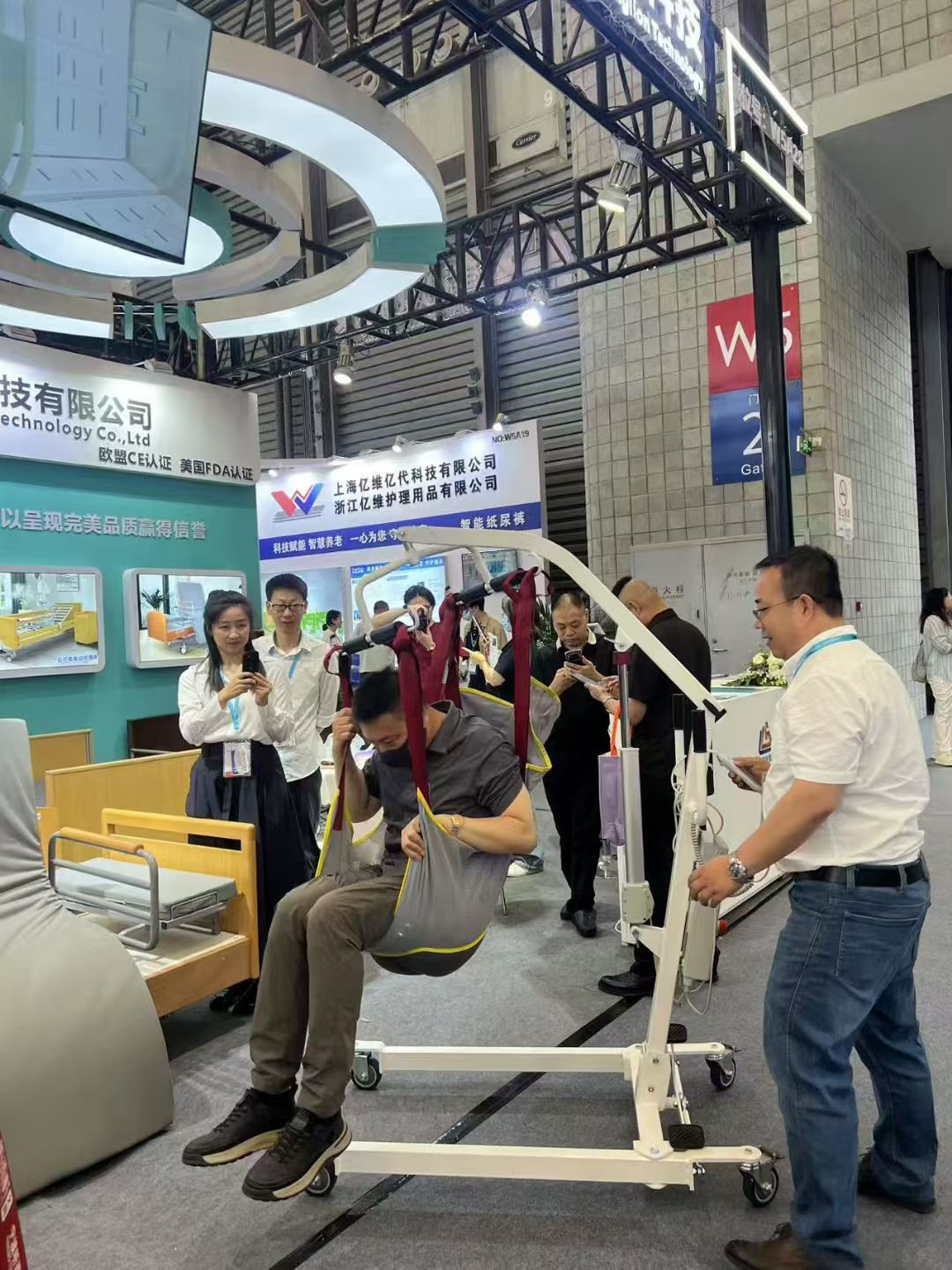 Product demonstration at exhibition
