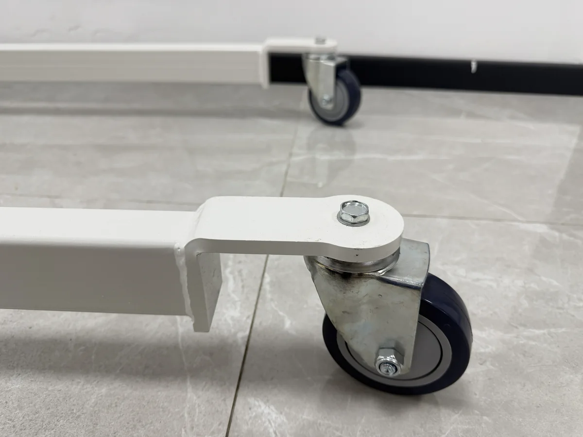 Swivel caster on the adjustable base of the SL-K11 mobile patient hoist