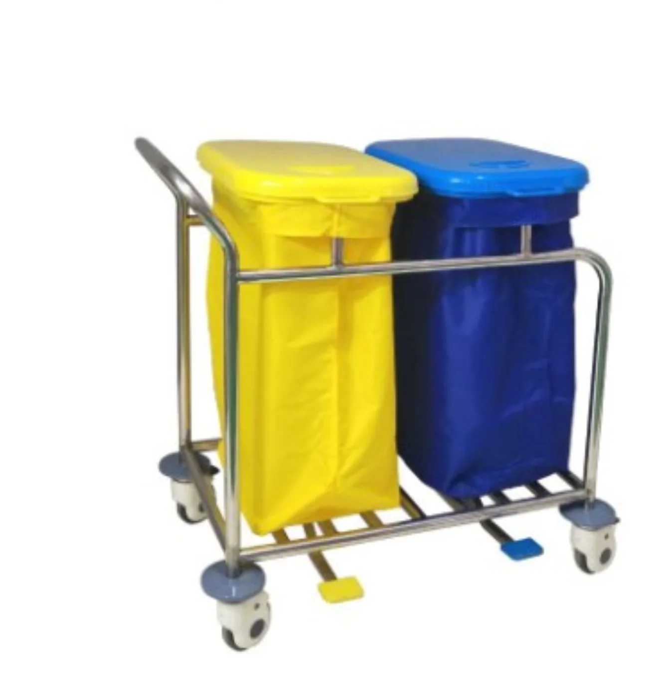 SL-F18-1 Dual-Bag Hospital Linen Trolley