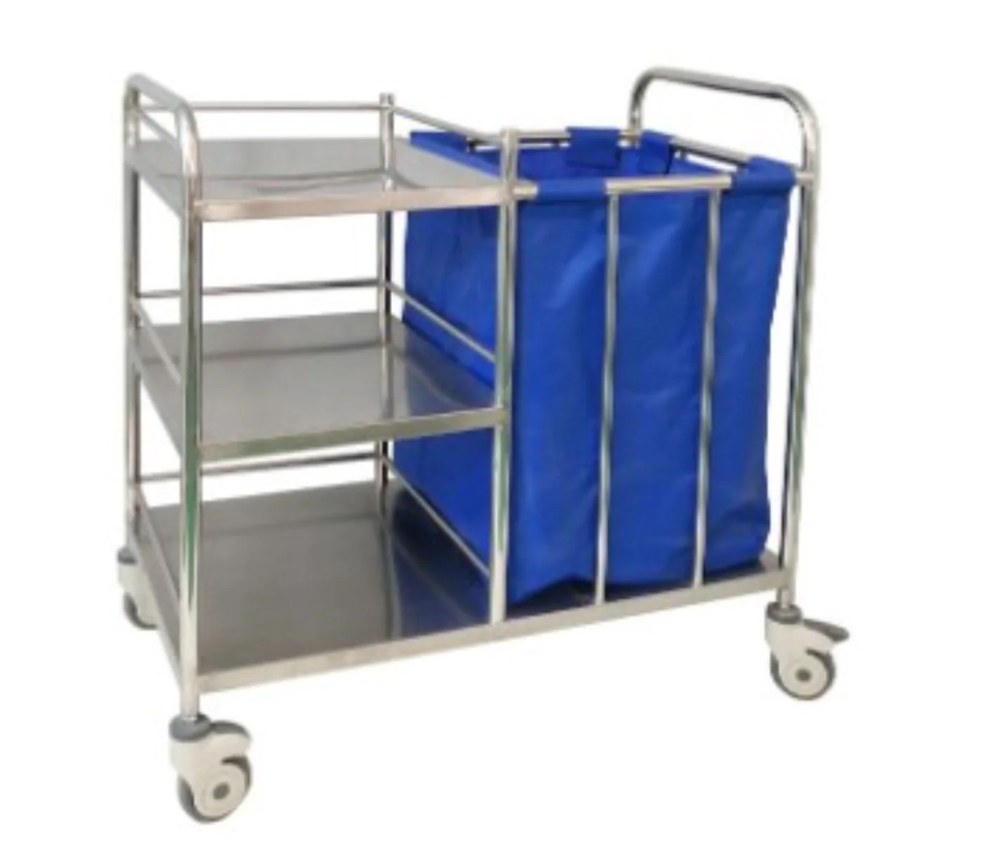 SL-F24 Stainless Steel Linen Collection Trolley