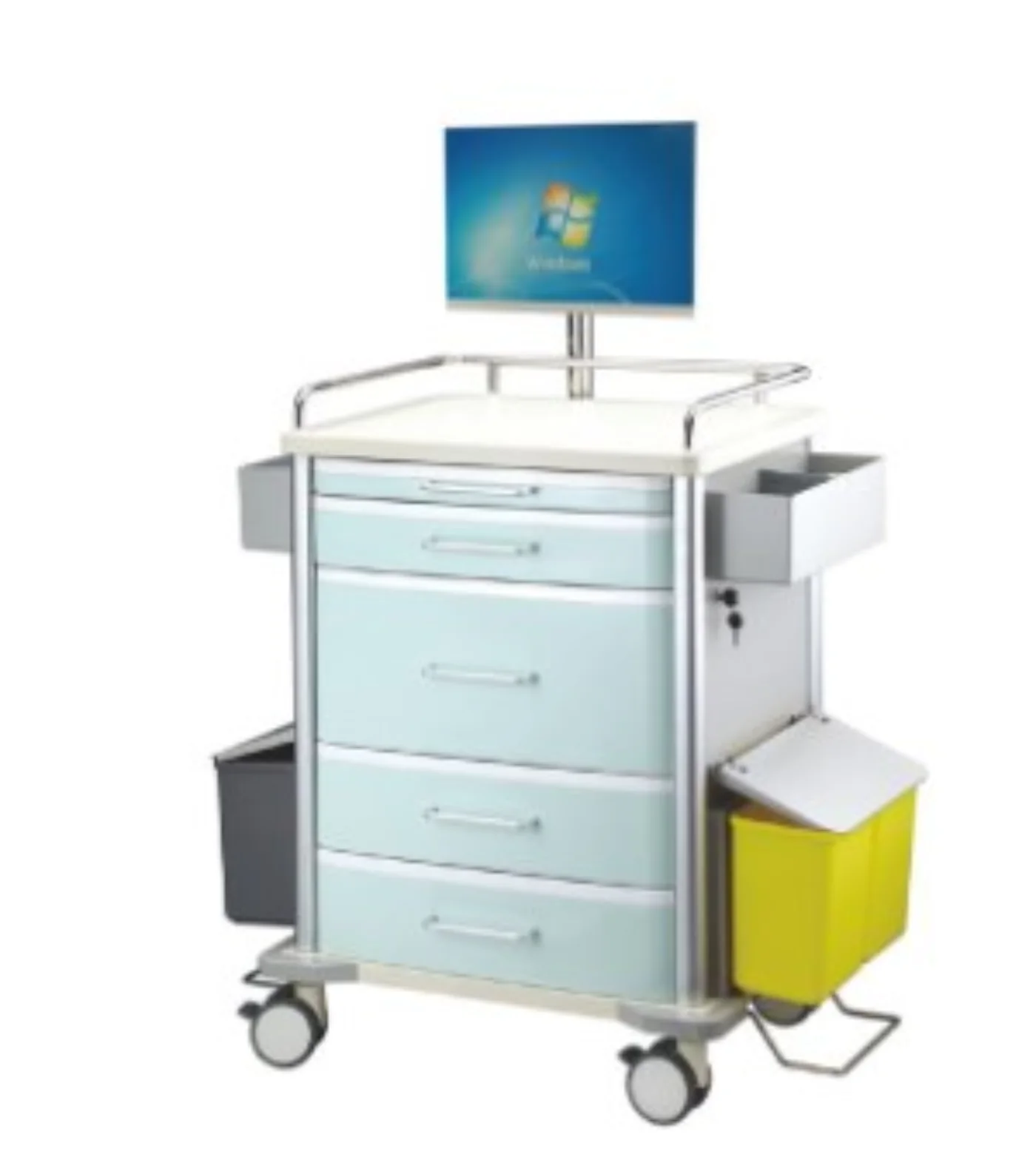 SL-F25 medication trolley with monitor mount