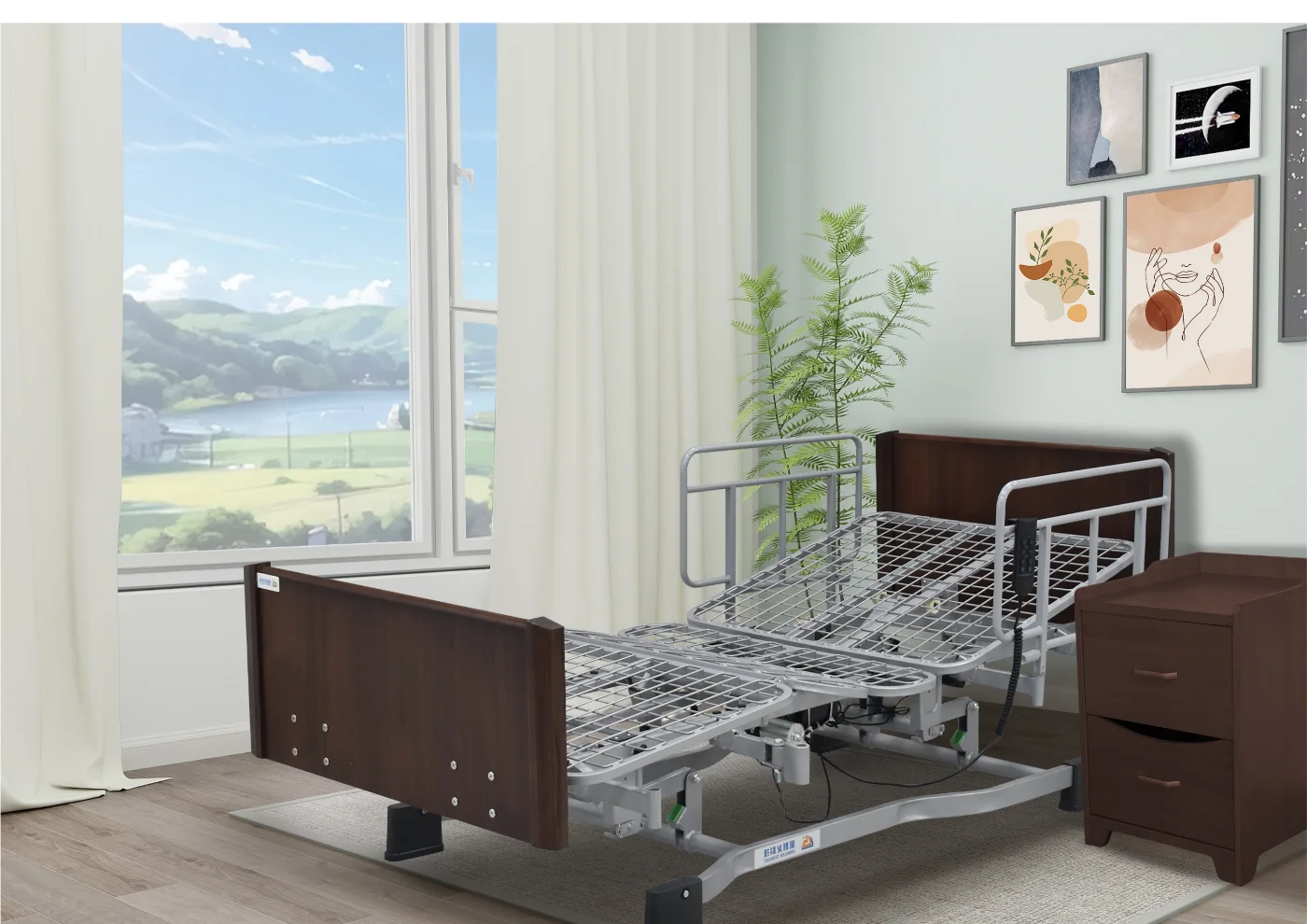 SLD-A31-421E Low-Position Three-Function Electric Nursing Bed