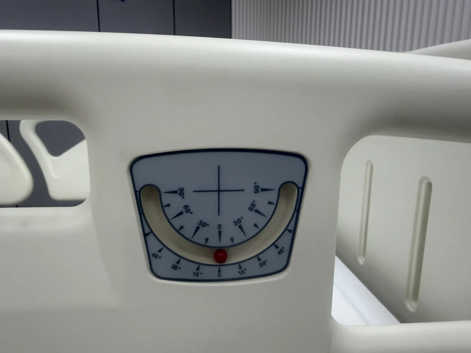 Siderail position angle indicator